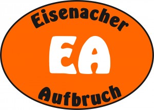 logo ea weiß auf orange